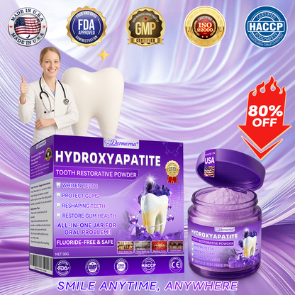 Dentist Recommended 🎉 Dormorna® Hydroxyapatite Teeth Whitening Powder – (Comprehensive Protection for Your Oral Health and Teeth) 🏆
