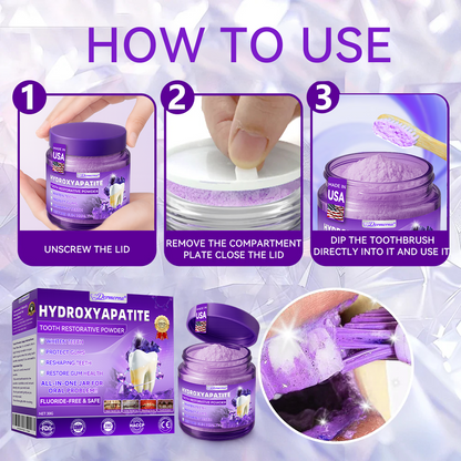 Dentist Recommended 🎉 Dormorna® Hydroxyapatite Teeth Whitening Powder – (Comprehensive Protection for Your Oral Health and Teeth) 🏆