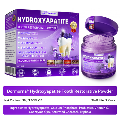 Dentist Recommended 🎉 Dormorna® Hydroxyapatite Teeth Whitening Powder – (Comprehensive Protection for Your Oral Health and Teeth) 🏆