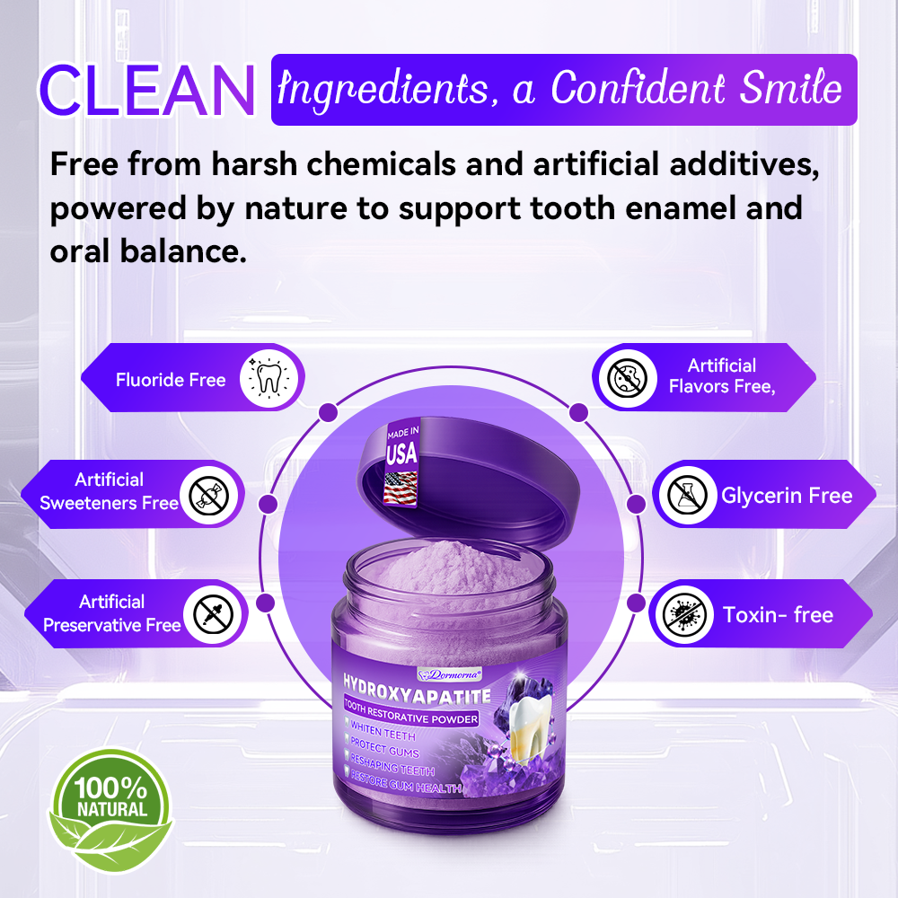 Dentist Recommended 🎉 Dormorna® Hydroxyapatite Teeth Whitening Powder – (Comprehensive Protection for Your Oral Health and Teeth) 🏆
